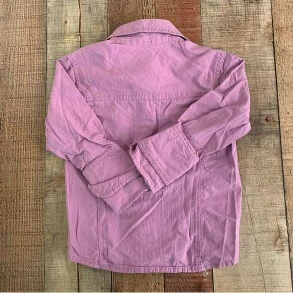 Wrangler Twenty X girls purple western cowgirl button down long sleeve shirt -2T - Picture 5 of 6